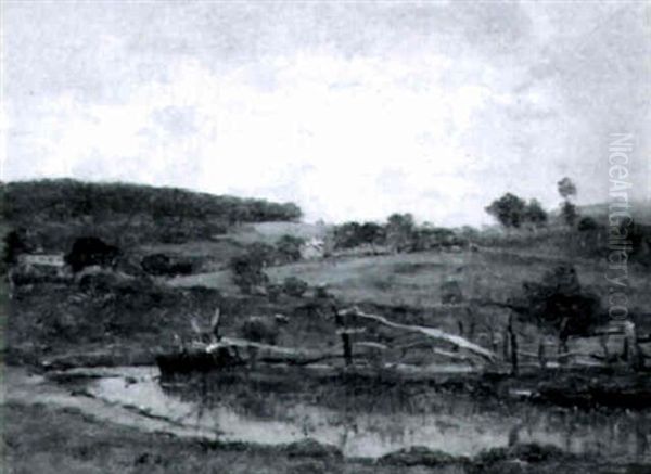 Paysage Vallonne Oil Painting by Louis-Aime Japy