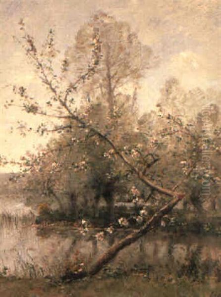 Spring Oil Painting by Louis-Aime Japy