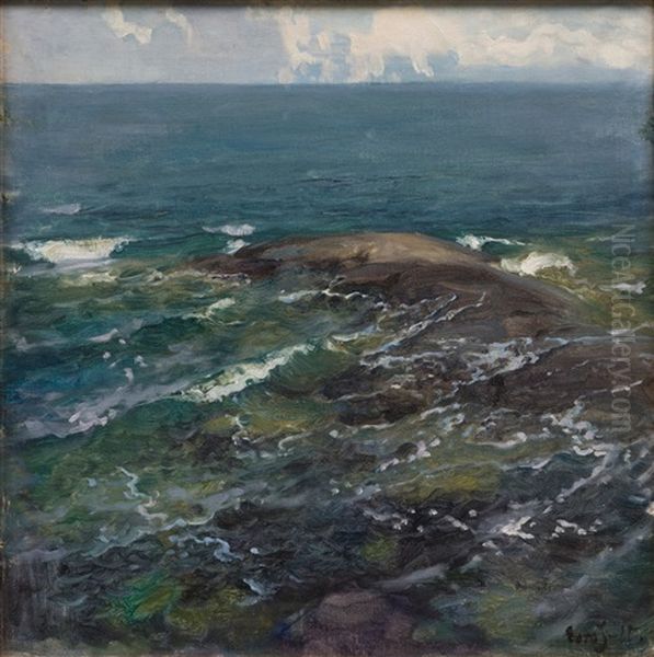 Wave Crests Oil Painting by Eero Jaernefelt