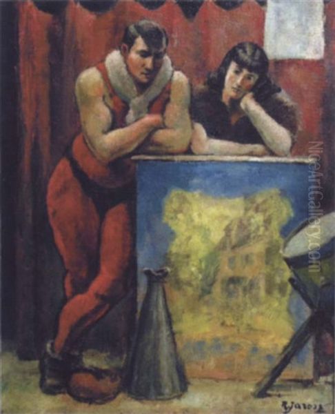 Les Forains Oil Painting by Romain Jarosz