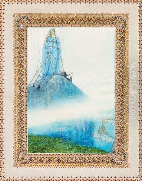 The Idol Oil Painting by Almos Jaschik