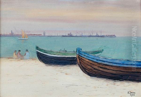 Pejzaz Odessy Oil Painting by Soter Jaxa-Malachowski