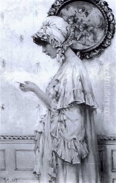 The Letter Oil Painting by Cecil Jay