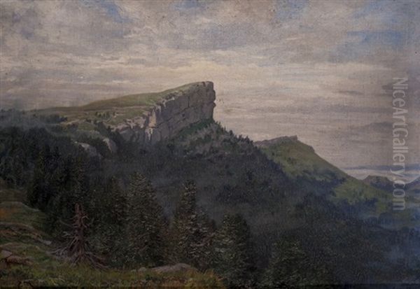 Chasseron Oil Painting by Edouard Jeanmaire