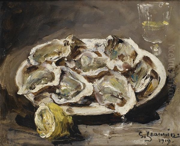 Le Dejeuner D'huitres Oil Painting by Georges Jeannin