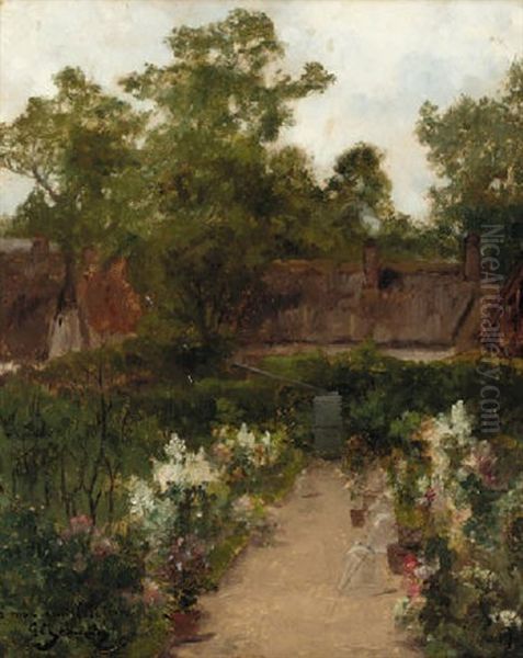 Le Jardin Oil Painting by Georges Jeannin