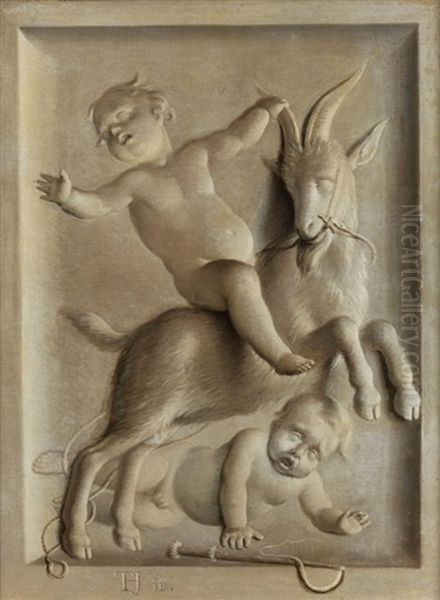 Grisaillebild Oil Painting by Tako Hajo Jelgersma