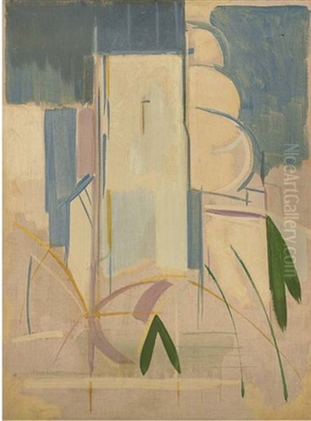 The Butterfly And The Tower Oil Painting by Humphrey Jennings