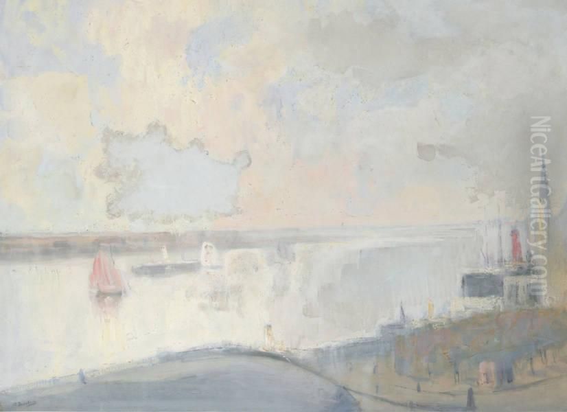 Scheldegezicht Nabij Hetsteen Oil Painting by Richard Baseleer