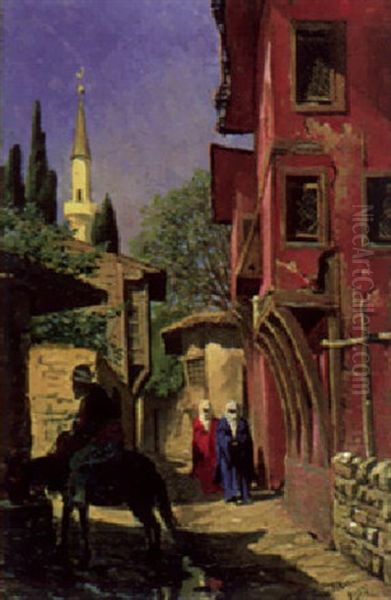 Orientalische Gassenszene Oil Painting by Harald Jerichau