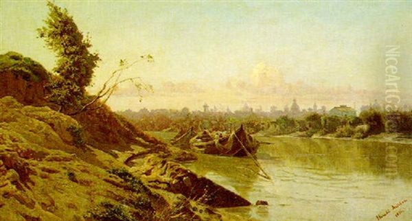 Constantinople Oil Painting by Harald Jerichau