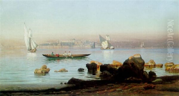 View Of Istanbul Oil Painting by Harald Jerichau