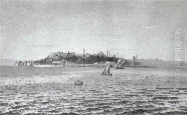 Parti Fra Istanbul Oil Painting by Harald Jerichau