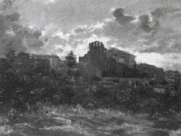 Partie Vor Rom Oil Painting by Harald Jerichau