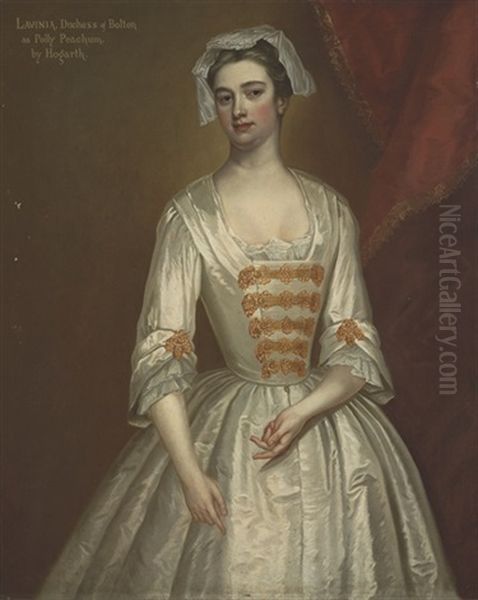 Portrait Of Lavinia Fenton As Polly Peachum Oil Painting by Charles Jervas