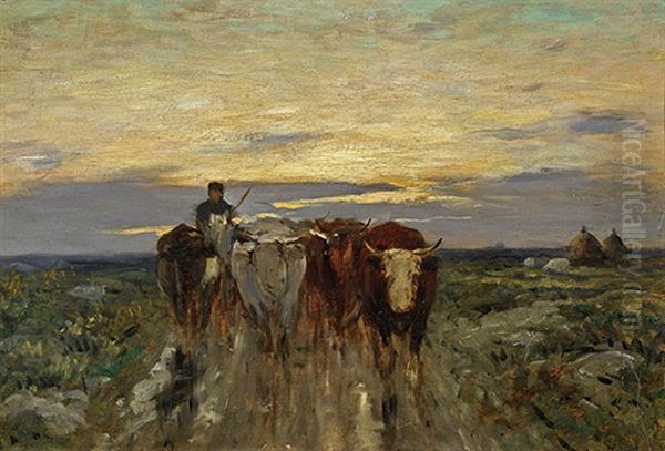 Heimkehr Oil Painting by Eugen Jettel