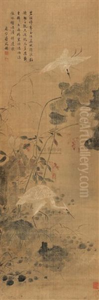 Untitled Oil Painting by Jiang Tingxi