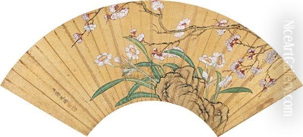 Flowers Oil Painting by Jiang Tingxi