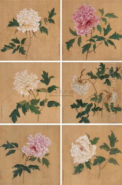 Flowers Oil Painting by Jiang Tingxi
