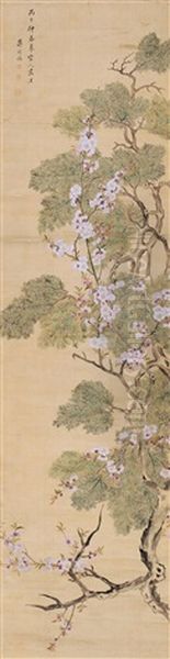 Flower Oil Painting by Jiang Tingxi