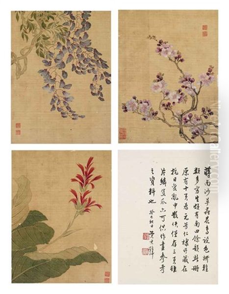Scent Of Flowers (album W/3 Works) Oil Painting by Jiang Tingxi