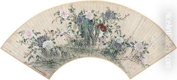 Flowers Oil Painting by Jiang Tingxi