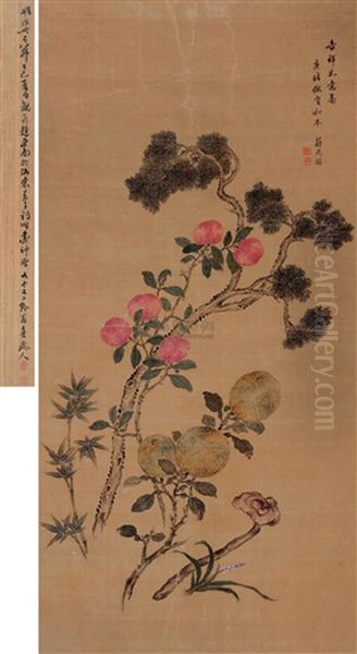 Fruit Oil Painting by Jiang Tingxi