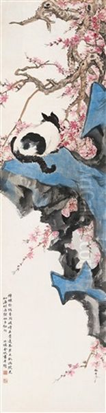 Cat Oil Painting by Jin Cheng