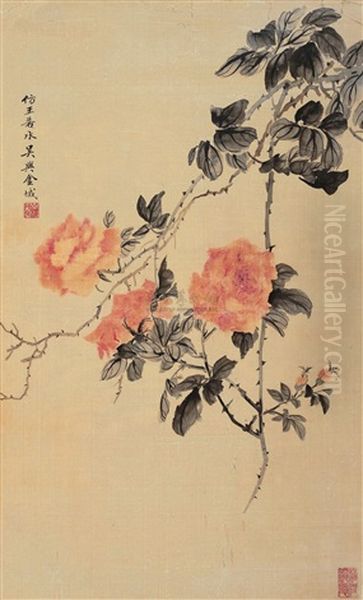 Flowers Oil Painting by Jin Cheng