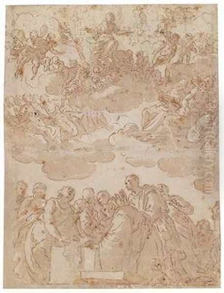 Himmelfahrt Mariens Oil Painting by Marcantonio Bassetti