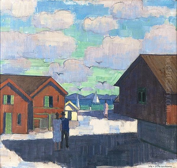 Sommardag, Bohuslan Oil Painting by Johan Albin Johansson