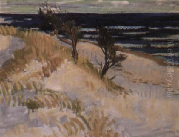 Skansk Sydkust Oil Painting by Johan Albin Johansson