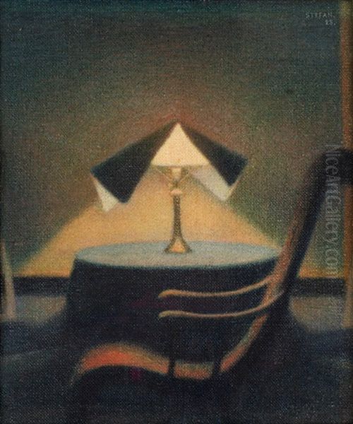 I Lampans Sken Oil Painting by Stefan Johansson