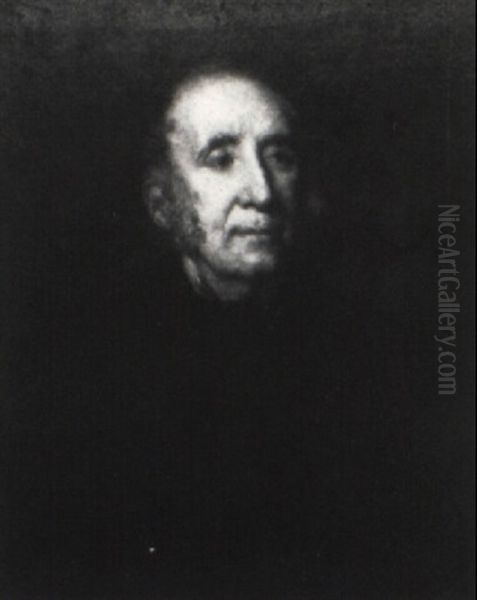 Portrait Of A Canon Oil Painting by Eastman Johnson