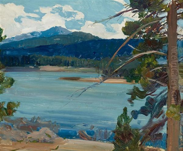 Wyoming Landscape, Yellowstone Oil Painting by Frank Johnson