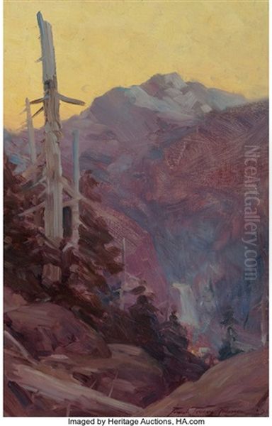 Purple Mountain Majesty Oil Painting by Frank Johnson
