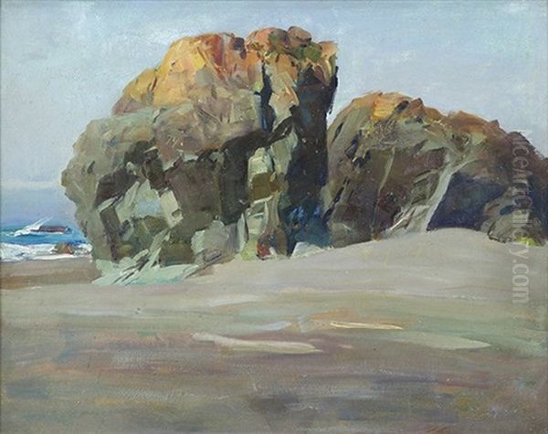 Bird Rocks Oil Painting by Frank Johnson