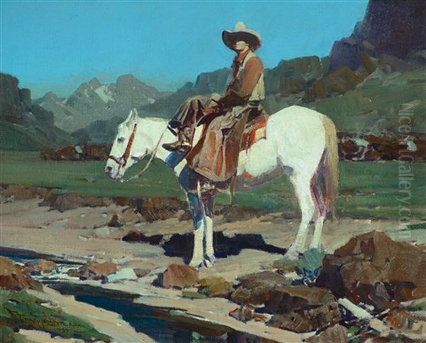 Valley Of The Moon Oil Painting by Frank Johnson