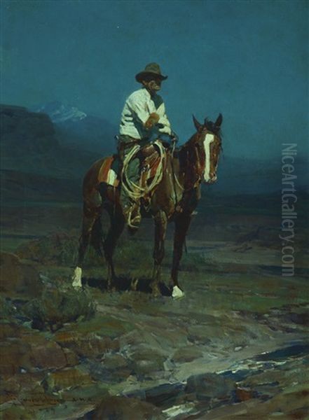 Frank Ellis Of The Sms Oil Painting by Frank Johnson