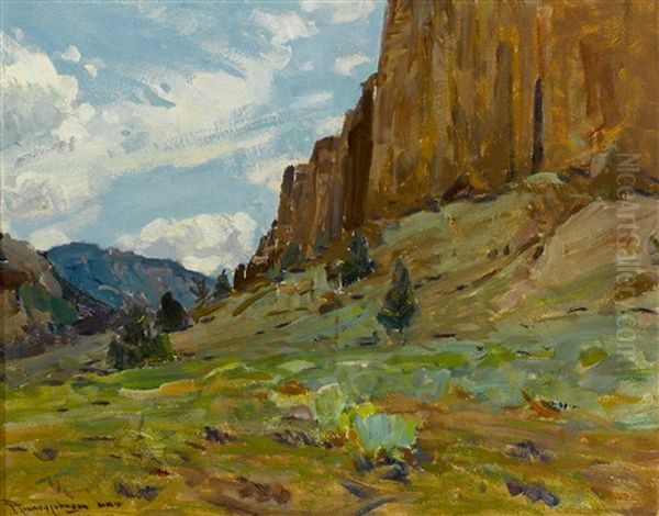 Along The Ridgeline Oil Painting by Frank Johnson