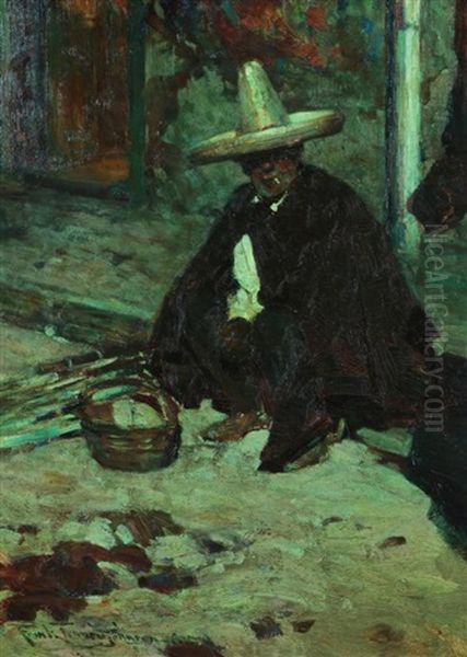 Tienda Afuera - Outside Of The Store Oil Painting by Frank Johnson