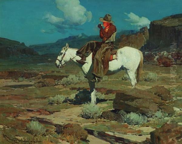 When All's Quiet Oil Painting by Frank Johnson