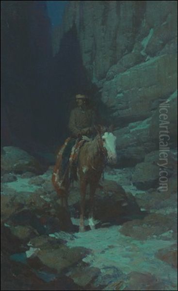 Canyon Solitude Oil Painting by Frank Johnson