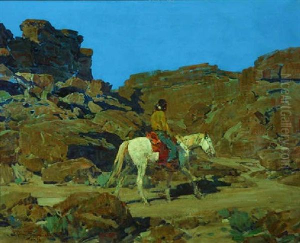 Return At Night Oil Painting by Frank Johnson