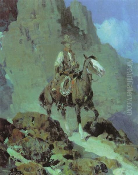 Evening Ride Oil Painting by Frank Johnson