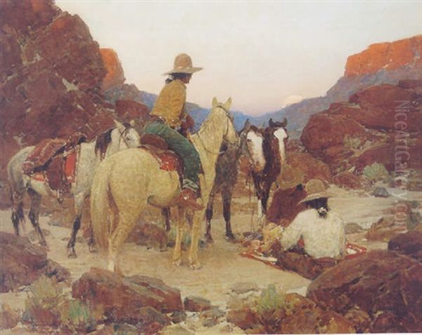 Twilight Rendezvous Oil Painting by Frank Johnson