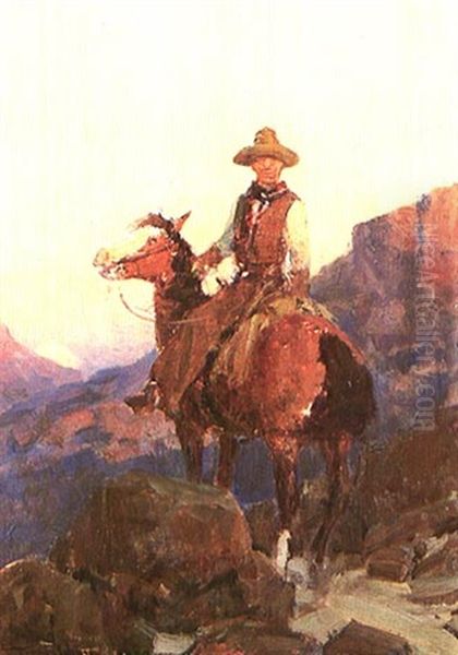 Sunset Shadows Oil Painting by Frank Johnson