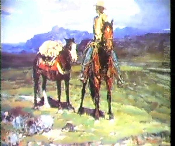 Life On The Trail Oil Painting by Frank Johnson