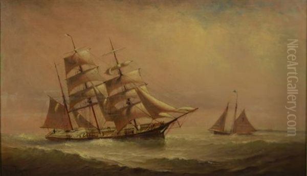 Ship Portrait Oil Painting by Johnson, Marshall