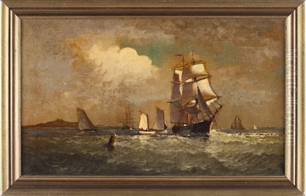 Ships Oil Painting by Johnson, Marshall